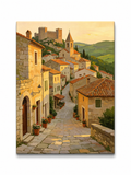Castle Village Stone Lane paint by numbers kit for adults
