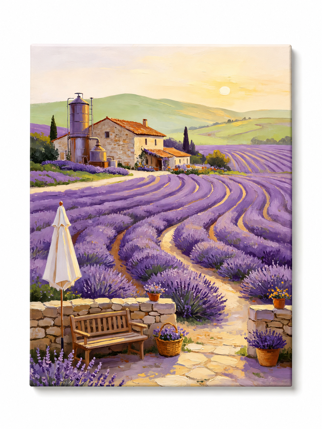 Provence Lavender Fields paint by numbers kit for adults