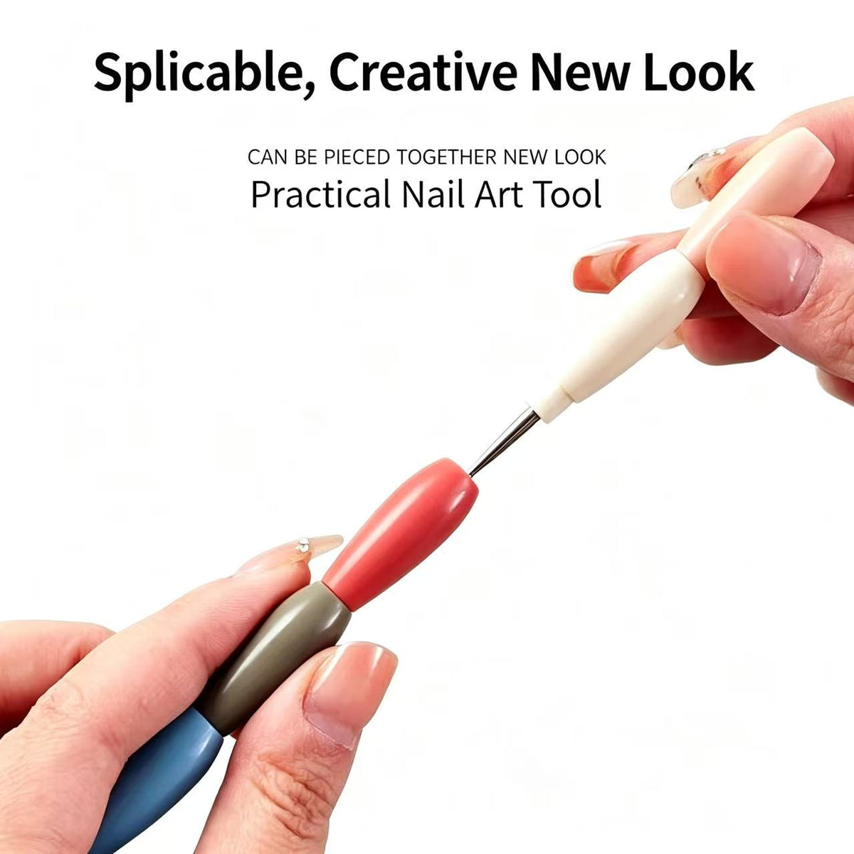 Paint brush set handle and bristle details