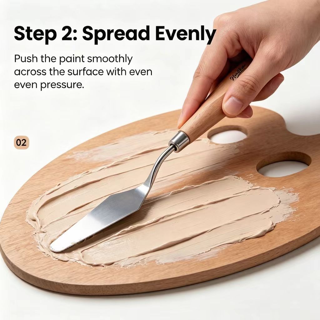 DIY canvas art palette knife tools