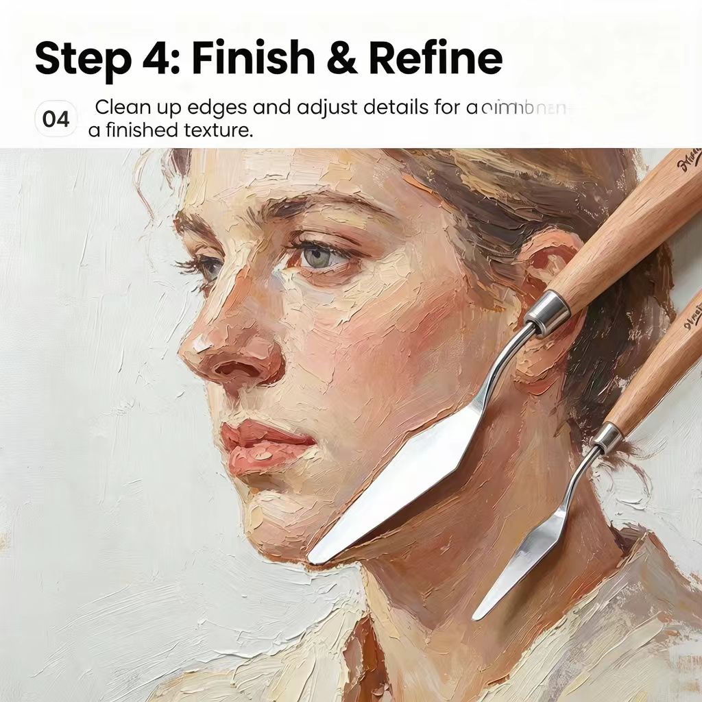 Painting knife shapes and sizes