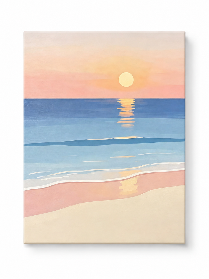 Coastal paint by numbers kit for adults