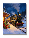 Christmas Gift Train paint by numbers kit for adults