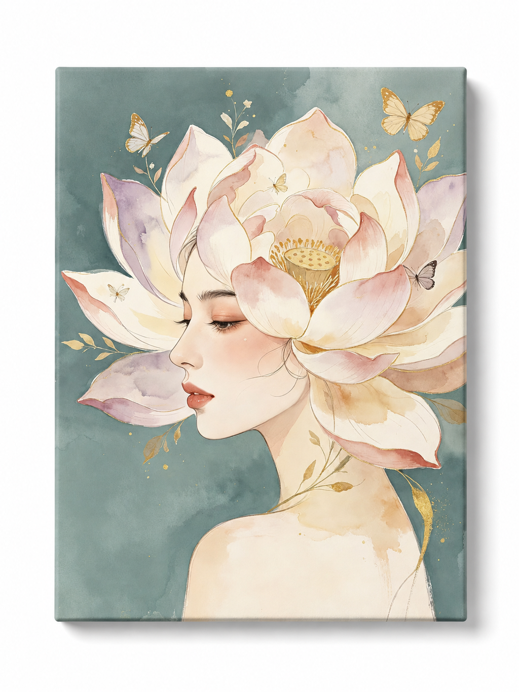 Lotus Fairy paint by numbers kit for adults