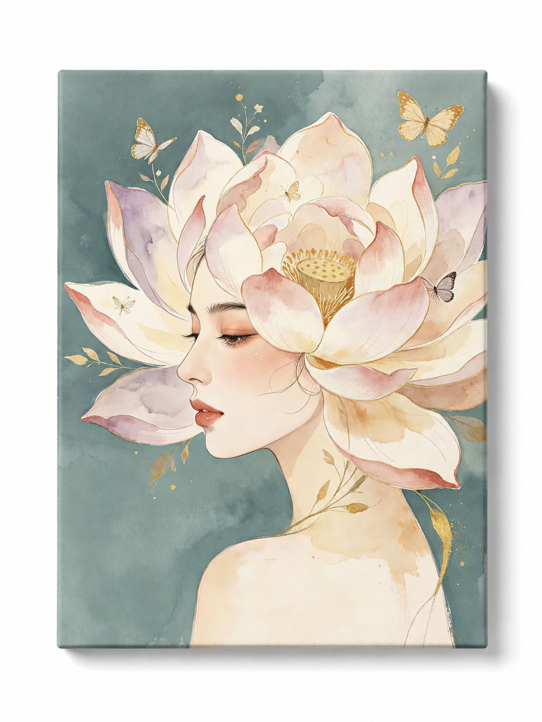 Lotus Fairy paint by numbers kit for adults