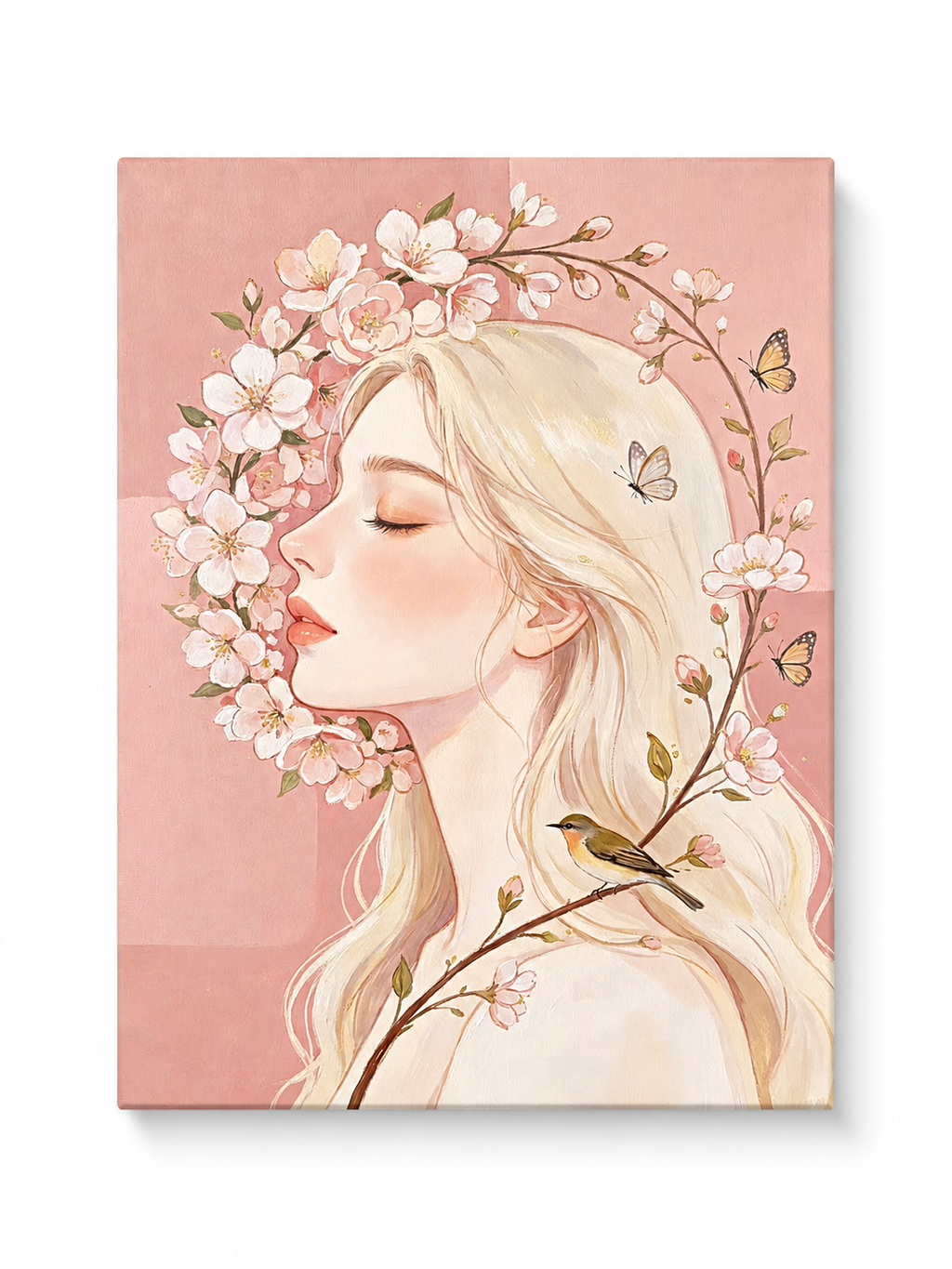 Cherry Blossom Girl paint by numbers kit for adults