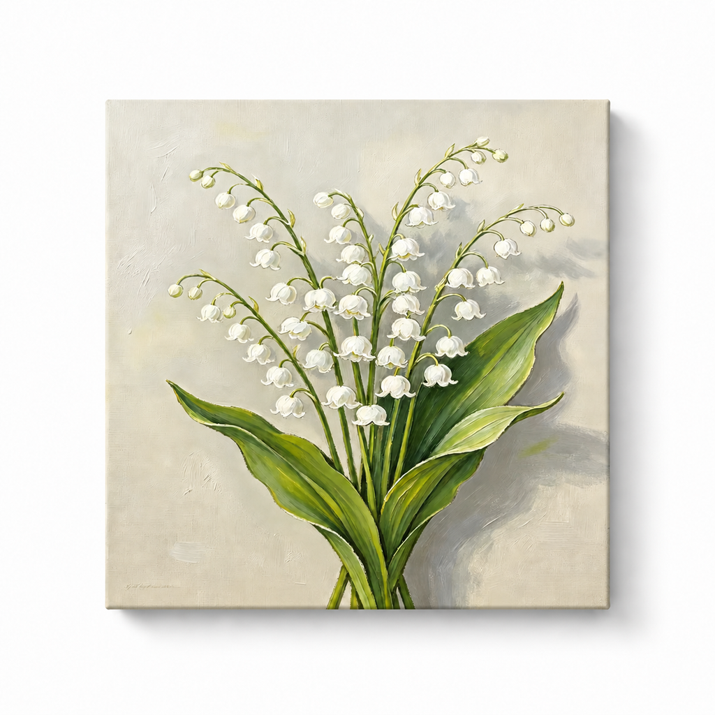 lily of the valley floral paint by numbers kit for adults