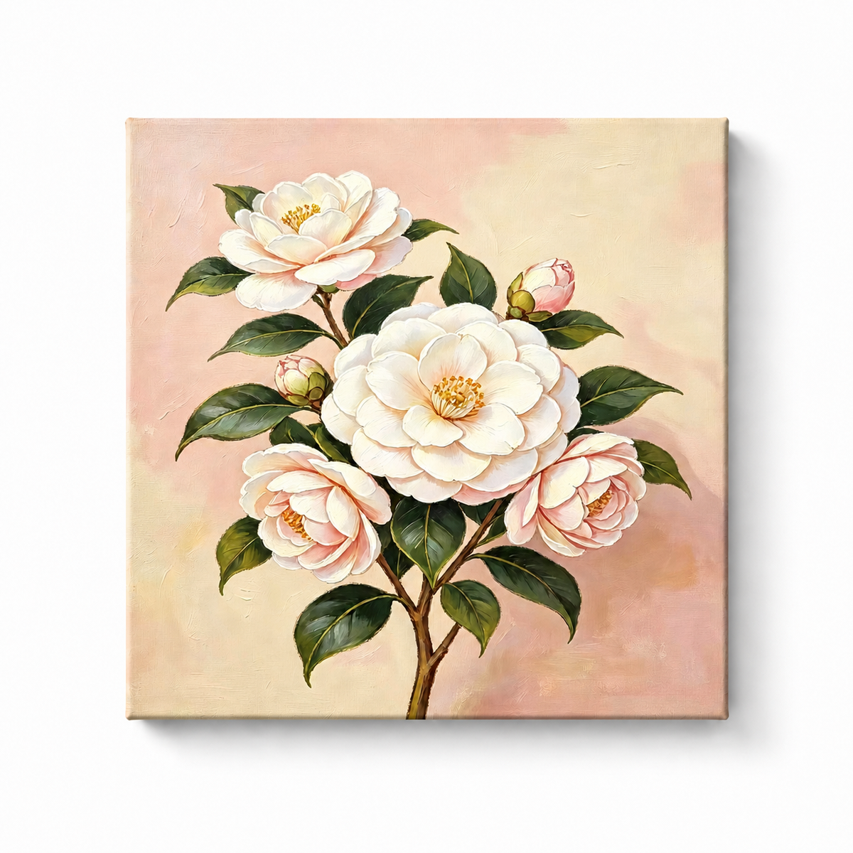 camellia flower paint by numbers kit for adults