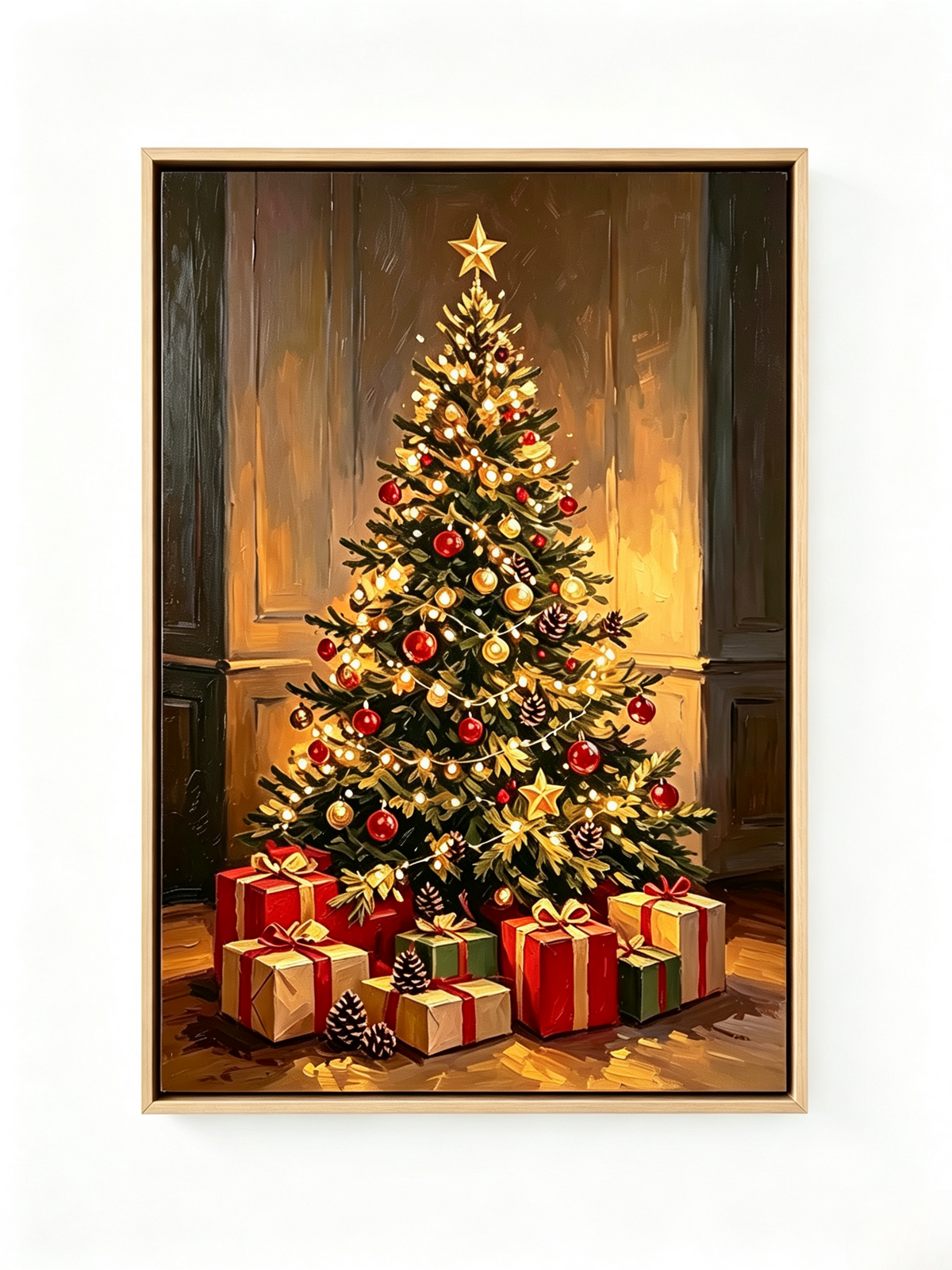 Christmas tree paint by numbers kit for adults