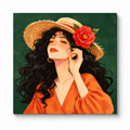 Sunlit Rose Muse paint by numbers alternate artwork view