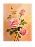Blushing Roses paint by numbers artwork for adults
