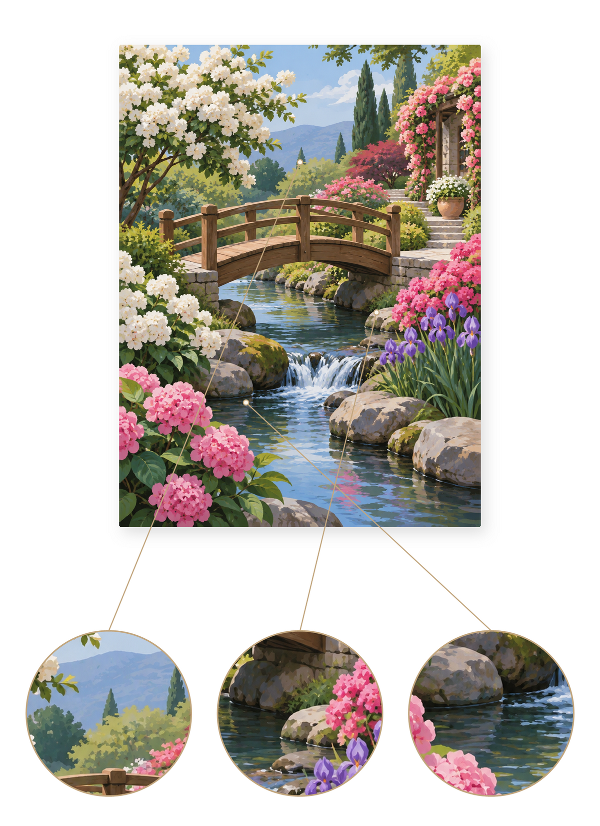 Garden Bridge finished artwork detail