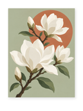 Magnolia Harmony paint by numbers artwork for adults