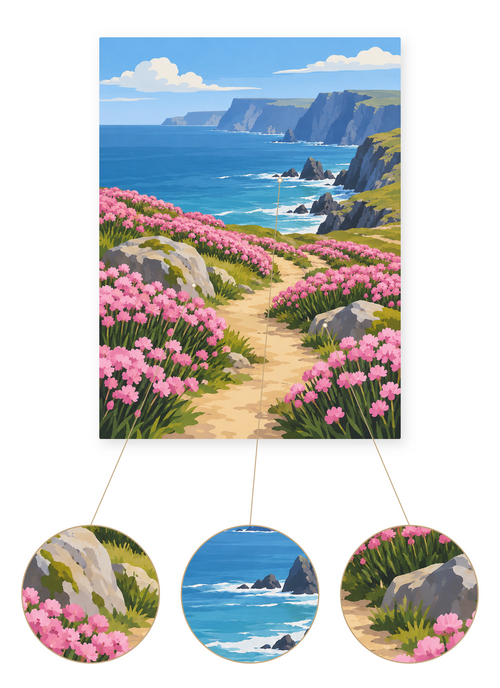 Coastal Heather Path finished artwork detail