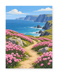 Coastal Heather Path paint by numbers artwork for adults