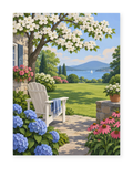 Lakeside Garden Chair paint by numbers artwork for adults