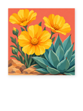 Desert Poppies paint by numbers artwork for adults