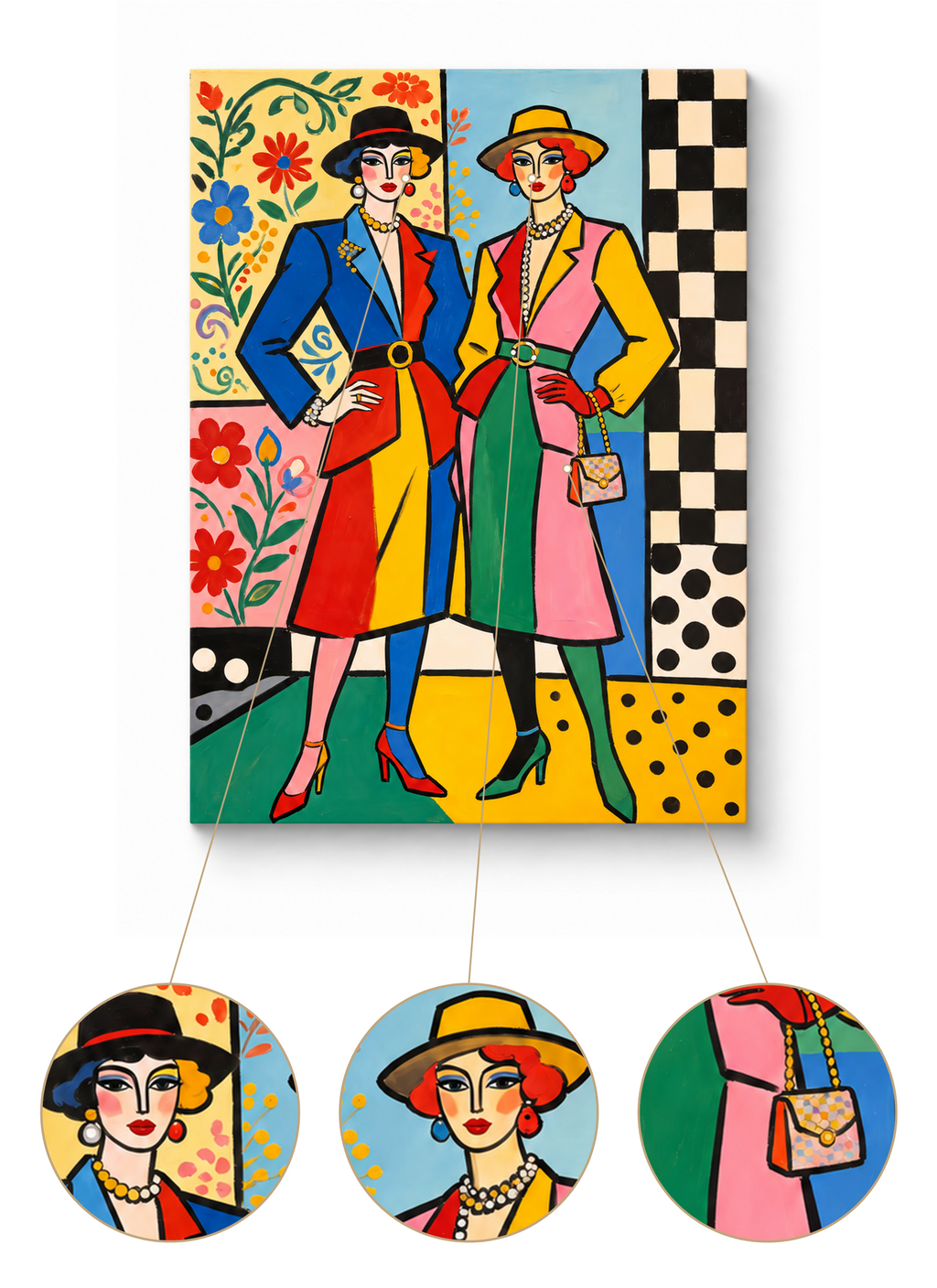 Chic Duo finished artwork detail