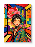 Stained Glass Muse paint by numbers artwork for adults