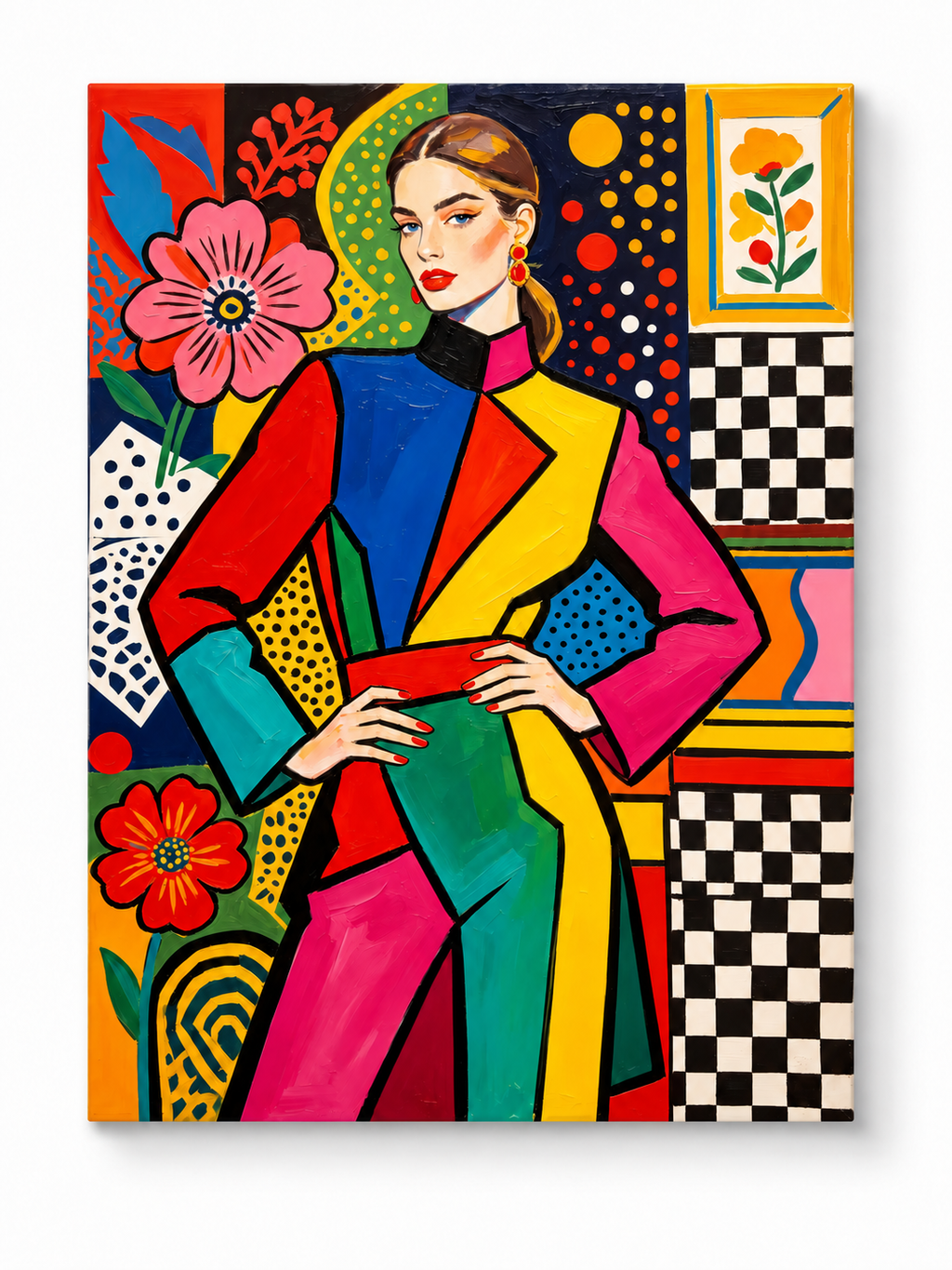 Pop Art Chic paint by numbers artwork for adults