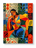 Botanical Geometry paint by numbers artwork for adults
