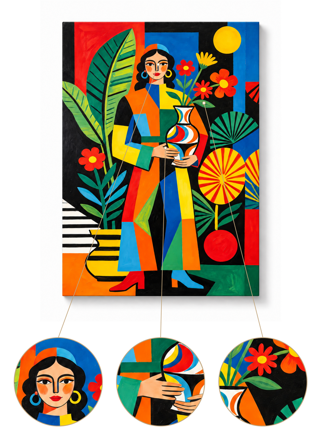 Tropical Muse finished artwork detail