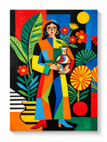Tropical Muse paint by numbers artwork for adults