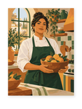 Sunny Kitchen portrait paint by numbers artwork for adults